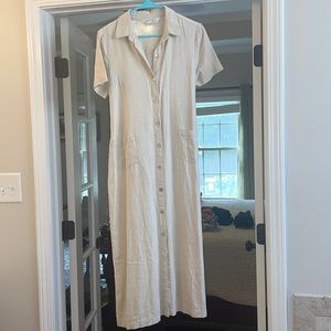 MIDI/maxi linen blend dress